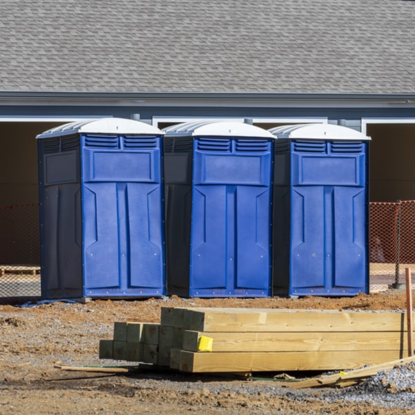 are there any restrictions on where i can place the portable restrooms during my rental period in Thompson Iowa